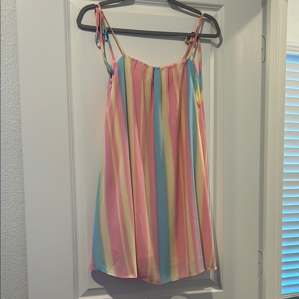 Colorful Striped Sundress